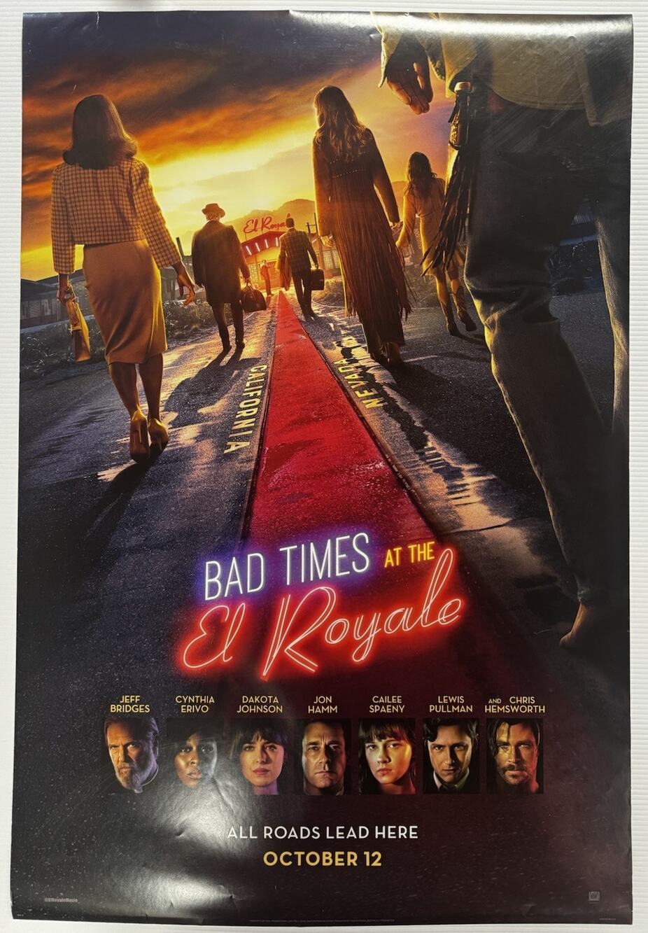 Bad Times at the El Royale Official Movie Poster 2 Sided Theater Poster 27x40